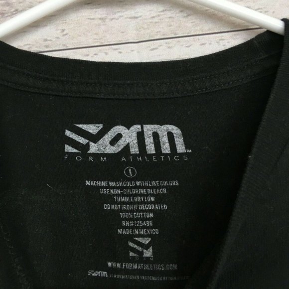 Form Athletics Black T Shirt Adult Large L Young Guns Scott Jorgensen MMA UFC - Picture 3 of 6